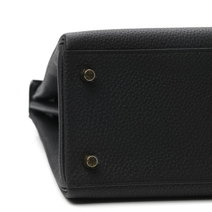 Hermes Togo Matte Porosus Crocodile Kelly Retourne Touch 28 Black 9 of 10