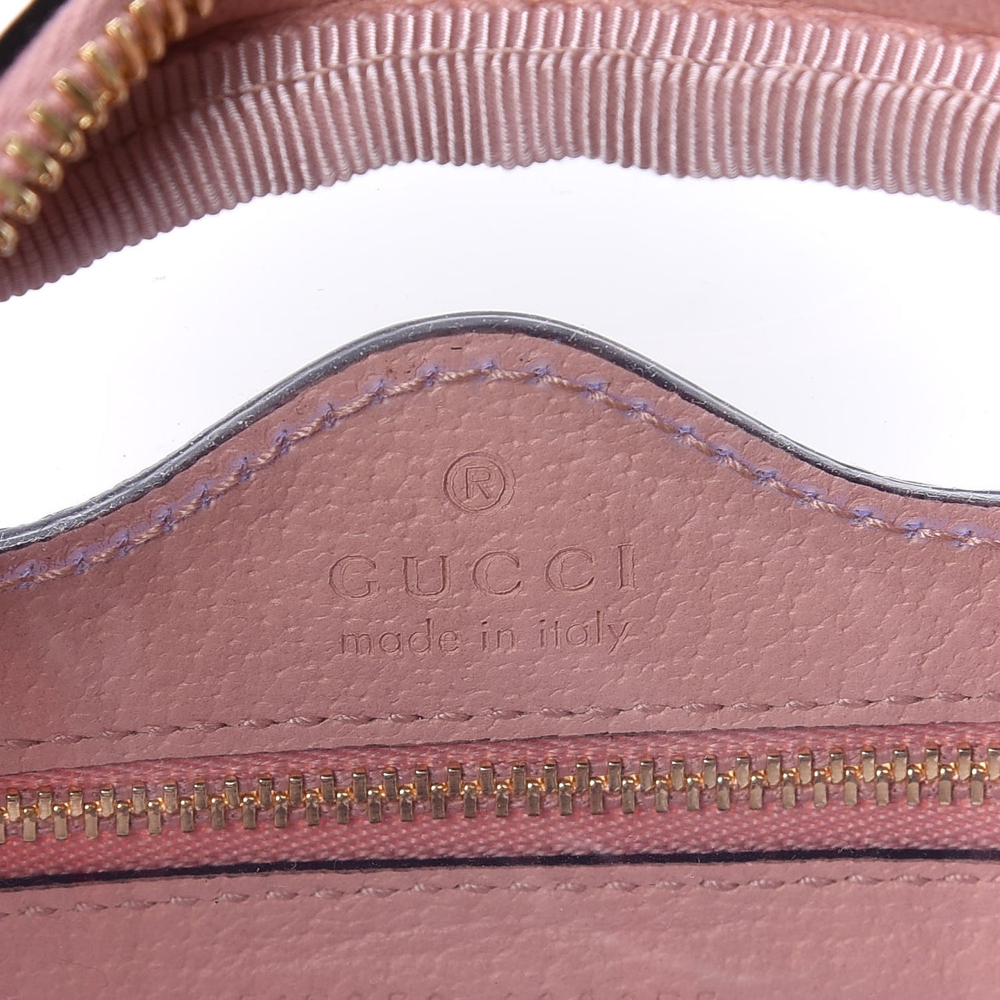 Vinyl Web Mini Ophidia Transparent Shoulder Bag Perfect Pink