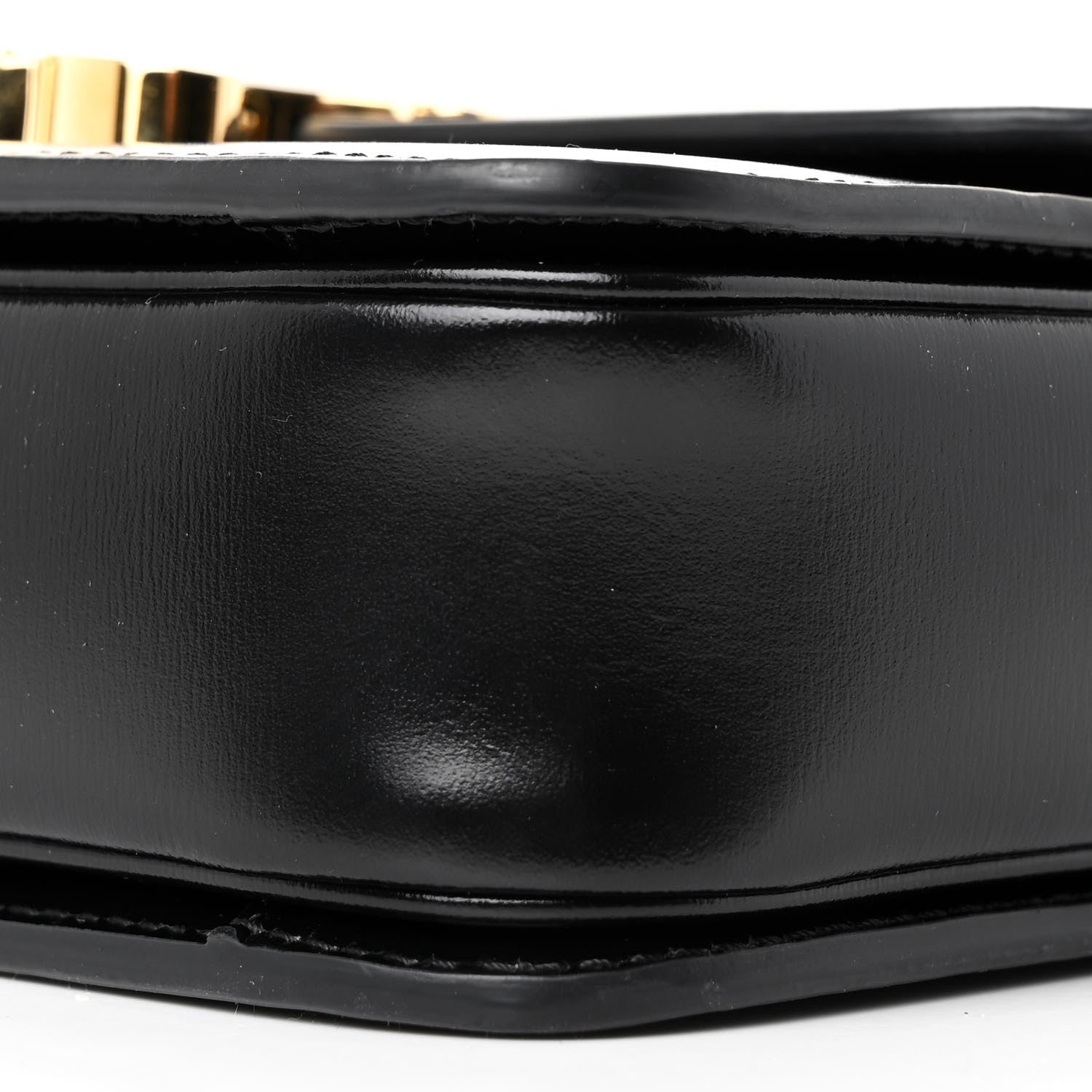 Celine Shiny Calfskin Teen Triomphe Black 10 of 10