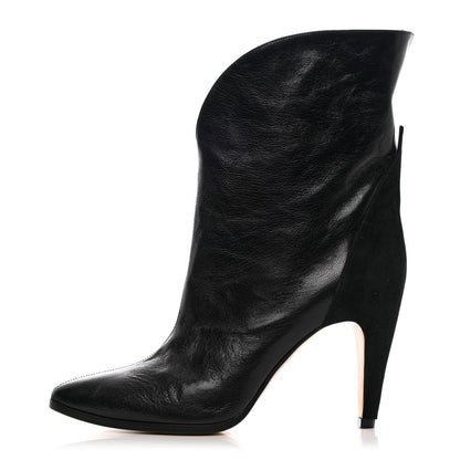 Givenchy Calfskin Suede GV3 Mid Calf Boots 37 Black 1 of 10