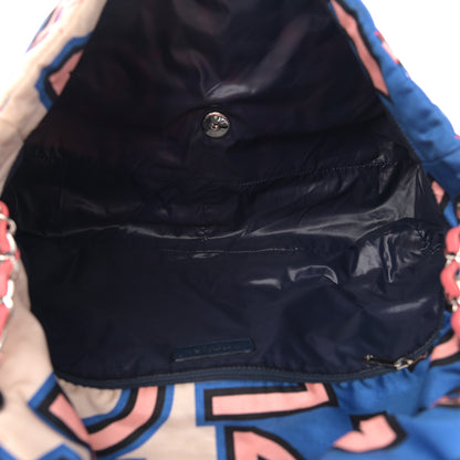 Chanel Nylon Printed Maxi Flap Multicolor 5 of 11