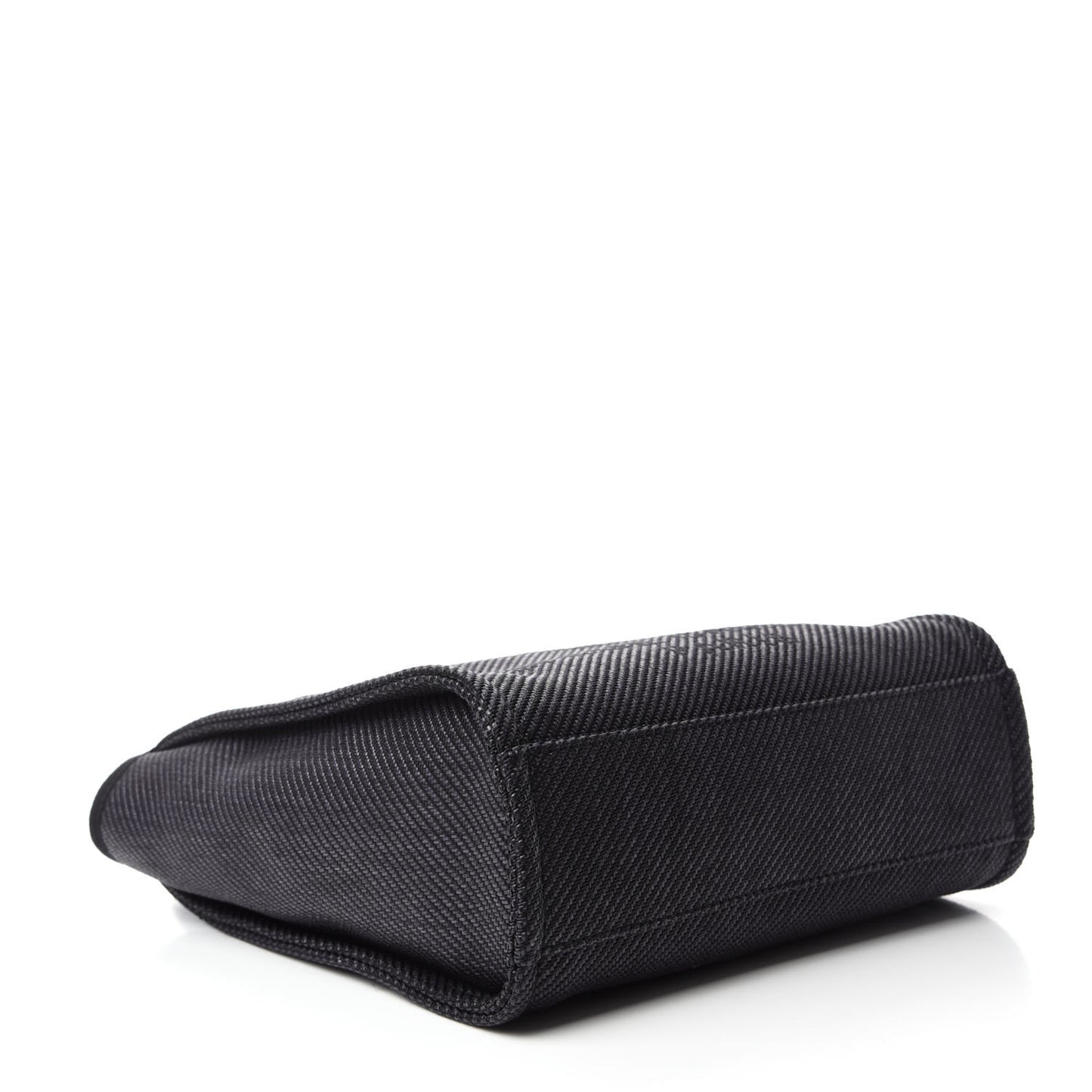 Mixed Fibers Calfskin Mini Deauville Tote Black