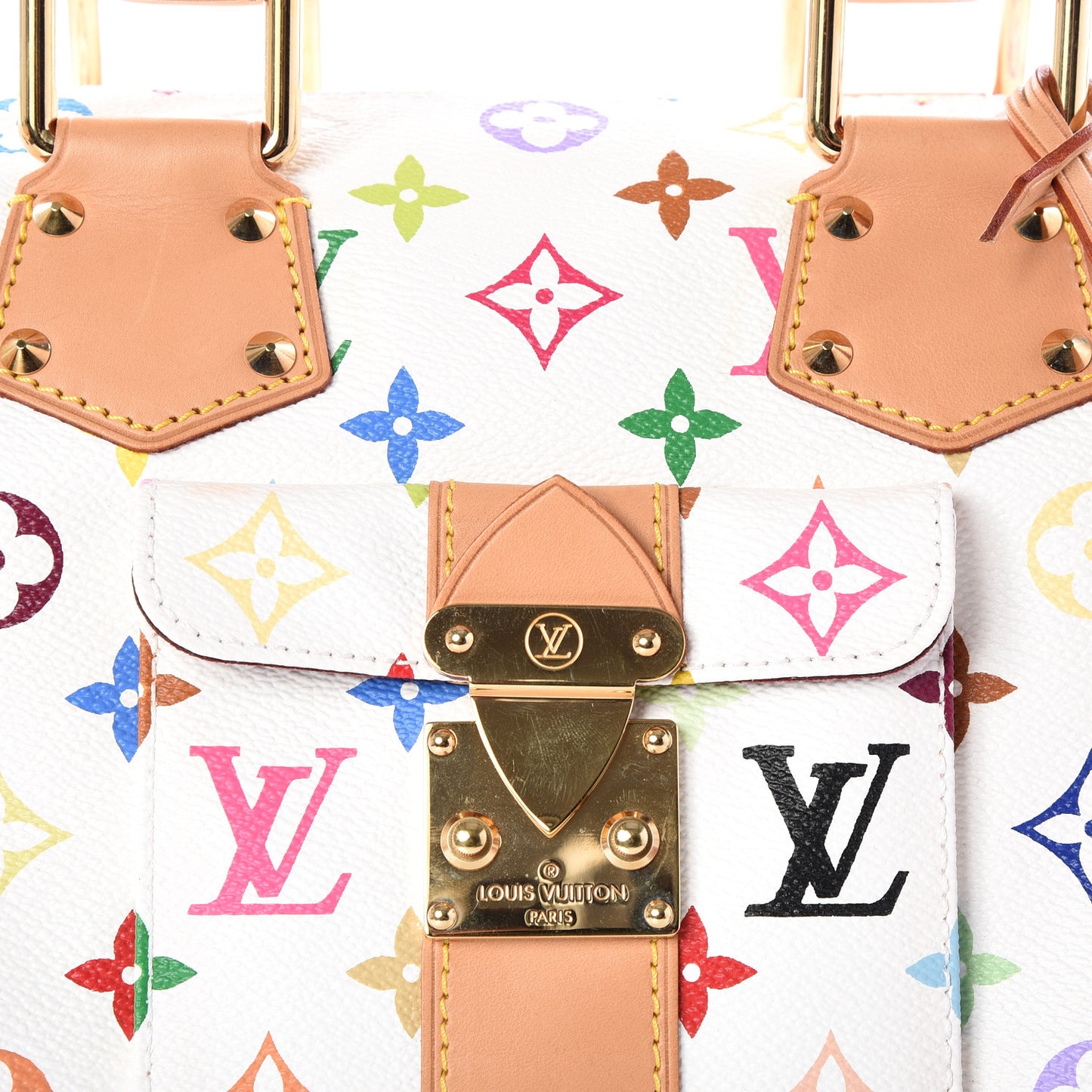 Monogram Multicolor Speedy 30 White