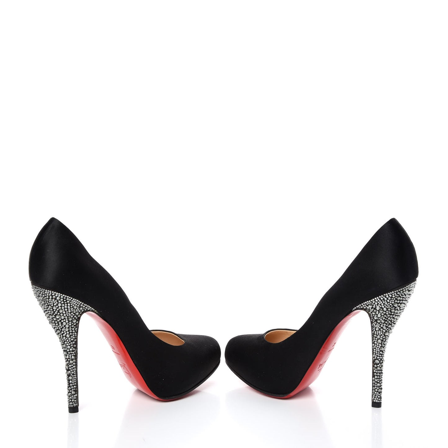 Satin Strass 140 Heels 42 Black