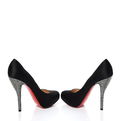 Christian Louboutin Satin Strass 140 Heels 42 Black 6 of 9