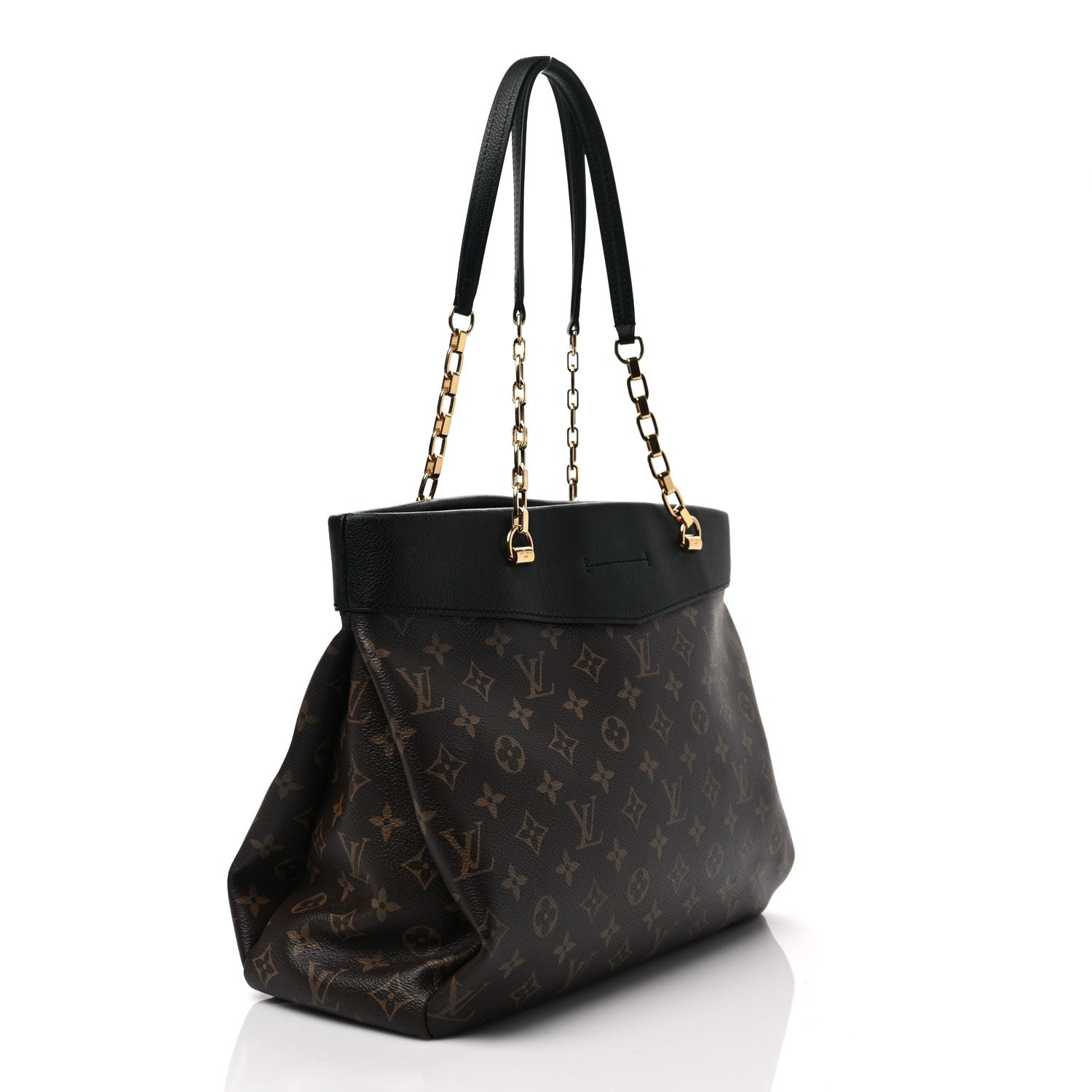 Louis Vuitton Monogram Pallas Shopper Black 3 of 8
