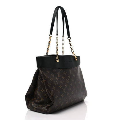 Louis Vuitton Monogram Pallas Shopper Black 3 of 8