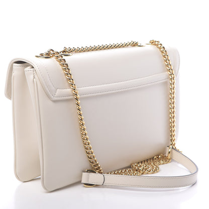 Gucci Vitello Palmellato Lux Crystal Medium Rajah Shoulder Bag Mystic White Multicolor 3 of 11