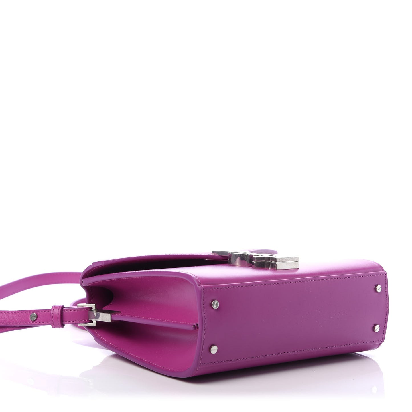 Calfskin Mini Classic Monogram Cassandra Top Handle Bag Electric Fuchsia