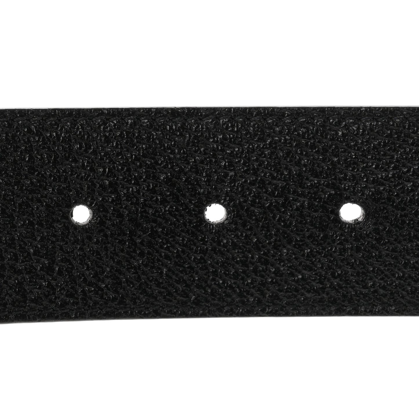 Textured Dollar Calfskin Nickel Double G 40mm Belt 85 34 Black