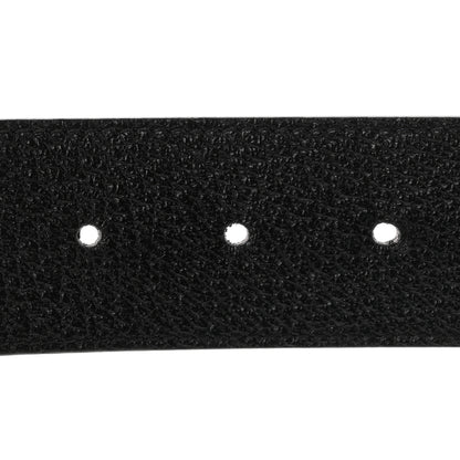 Gucci Textured Dollar Calfskin Nickel Double G 40mm Belt 85 34 Black 4 of 5