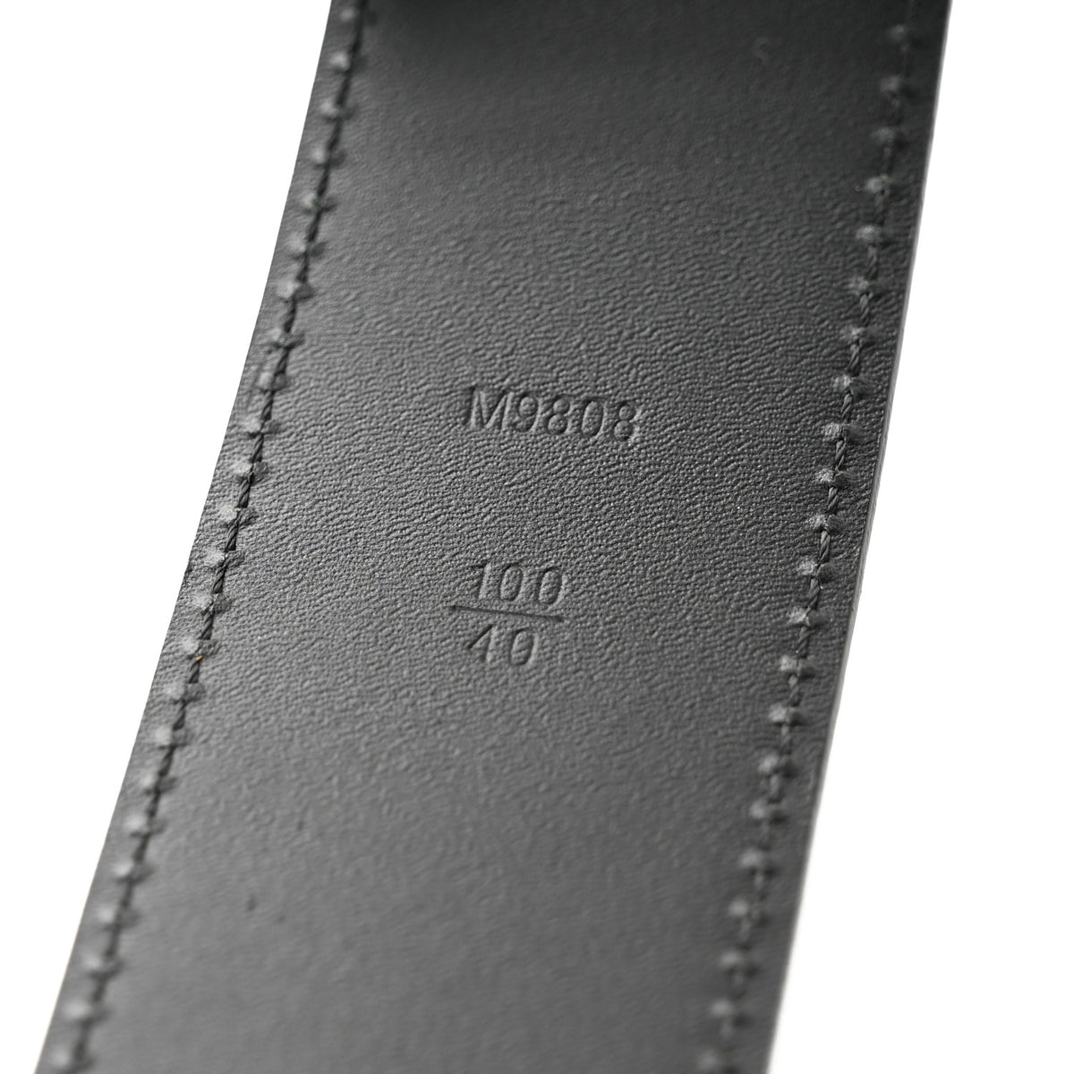 Calfskin Damier Graphite 40mm LV Initiales Reversible Belt 100 40