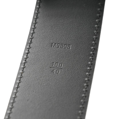 Louis Vuitton Calfskin Damier Graphite 40mm LV Initiales Reversible Belt 100 40 6 of 9