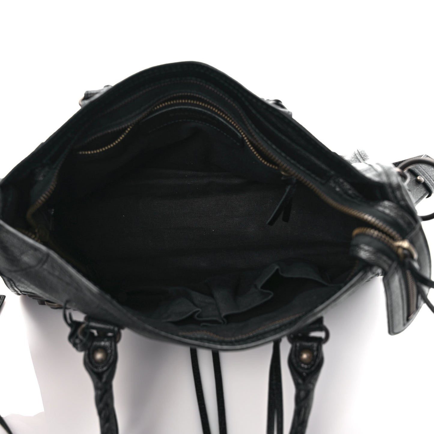 Chevre Classic Hardware Metallic Edge S City Black
