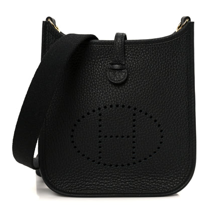 Hermes Taurillon Clemence Evelyne TPM Black 1 of 11