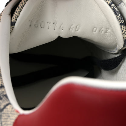 Gucci GG Supreme Monogram Womens Ace Low-Top Sneaker 40 Beige 9 of 10