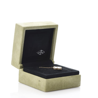 Van Cleef & Arpels 18K Yellow Gold Mother of Pearl Vintage Alhambra Pendant Necklace 7 of 7