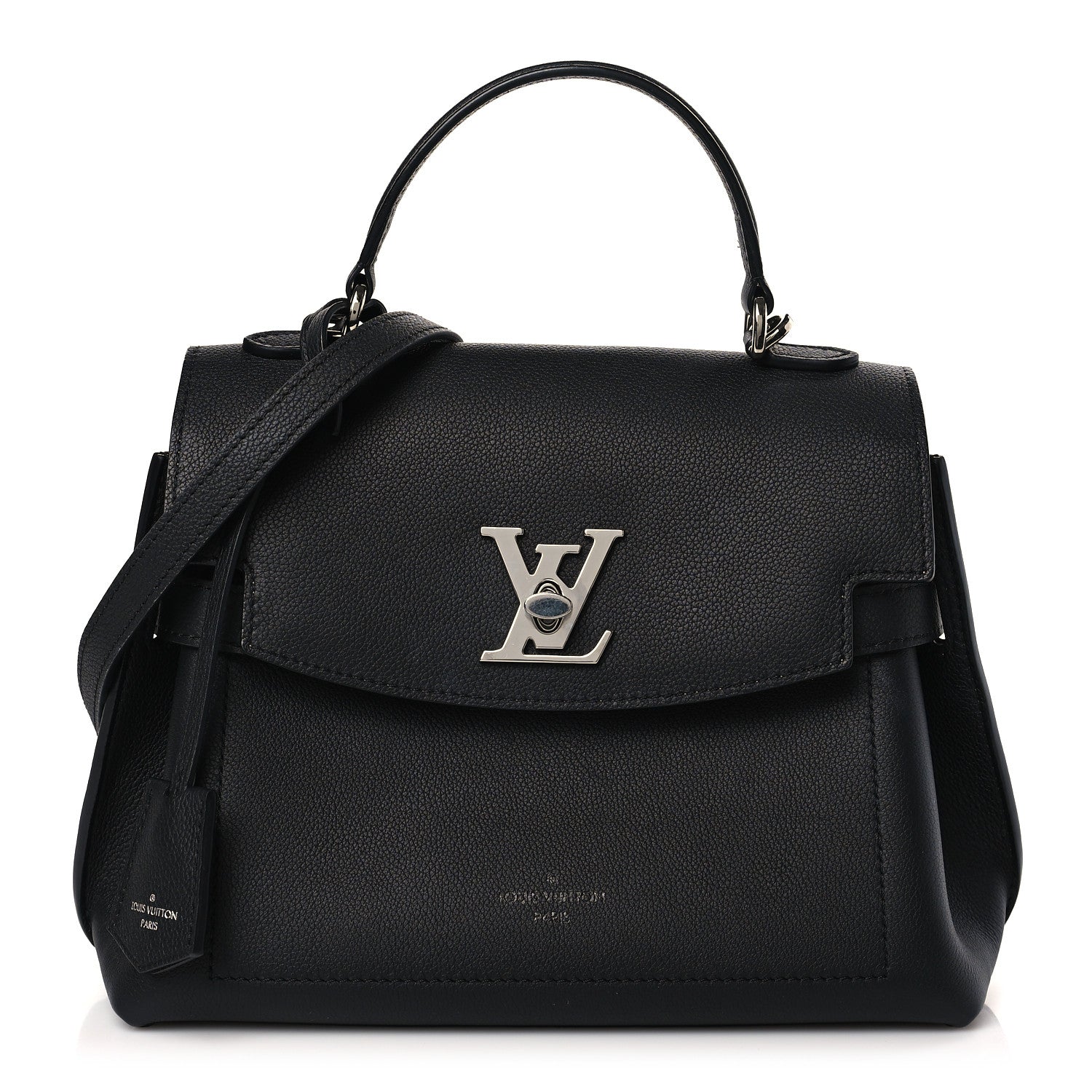 Louis Vuitton Calfskin Lockme Ever BB Black 1 of 8