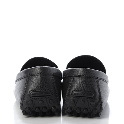 Louis Vuitton Taiga Hockenheim Moccasin Loafers 7.5 Black 6 of 9