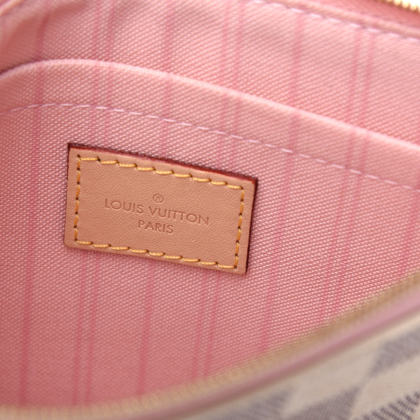 Damier Azur Neverfull MM GM Pochette Rose Ballerine