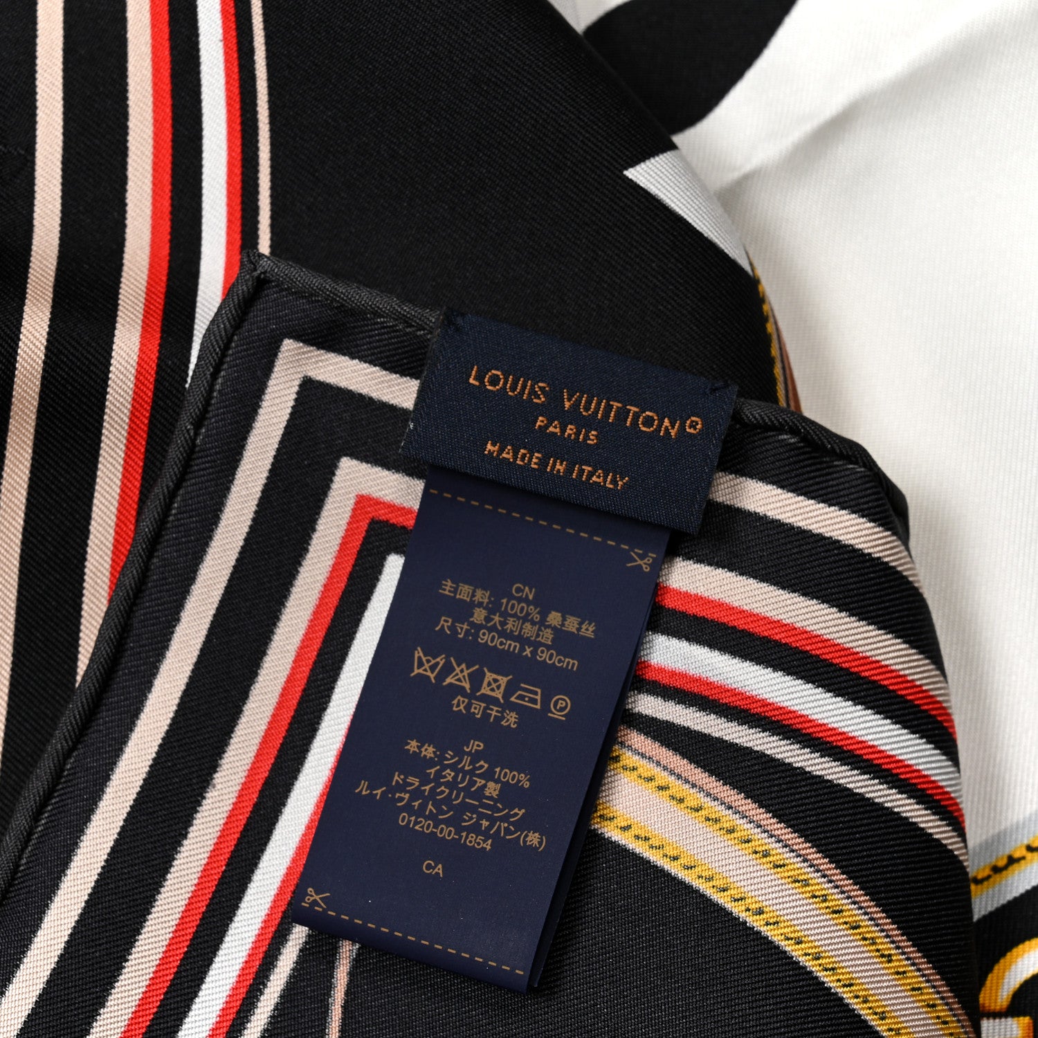 Louis Vuitton Silk Monogram Ultimate Square 90 Scarf Black 3 of 5