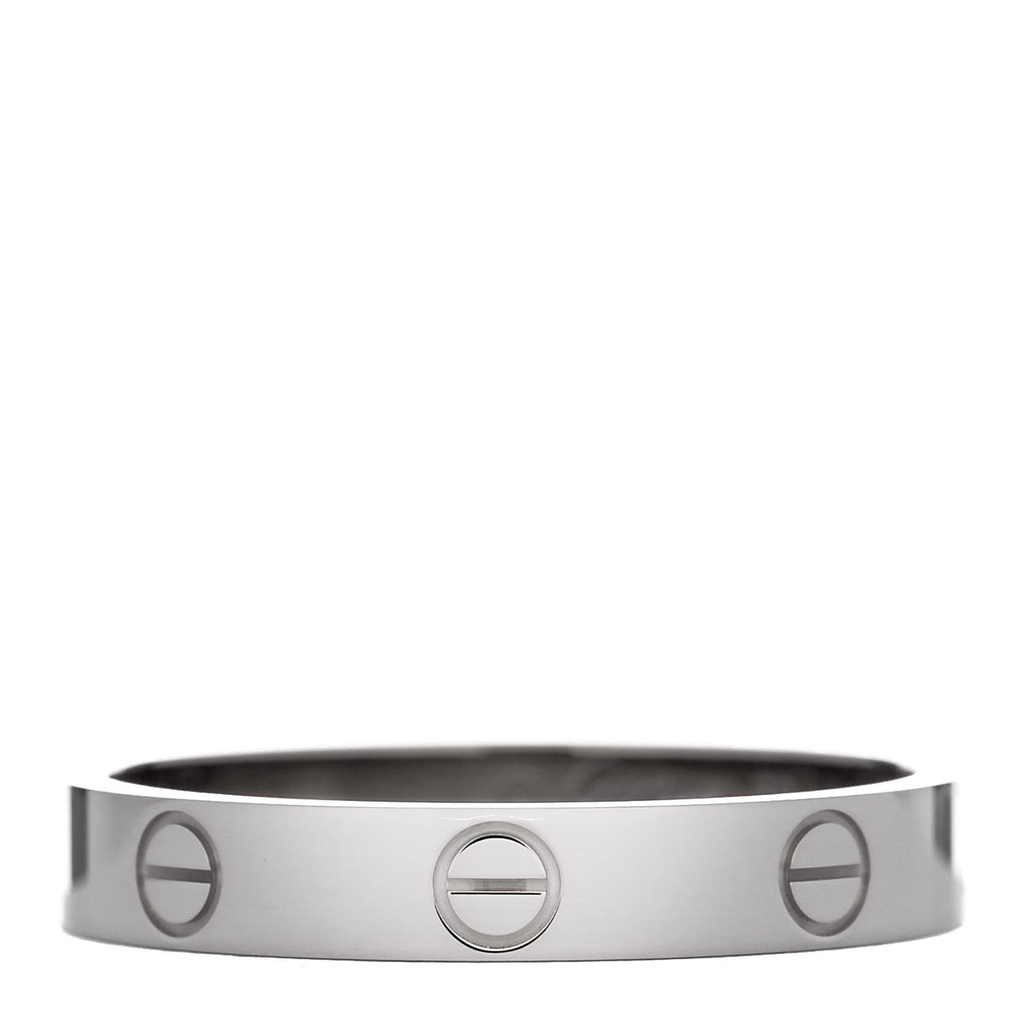18K White Gold 3.5mm LOVE Wedding Band Ring 59 8.75