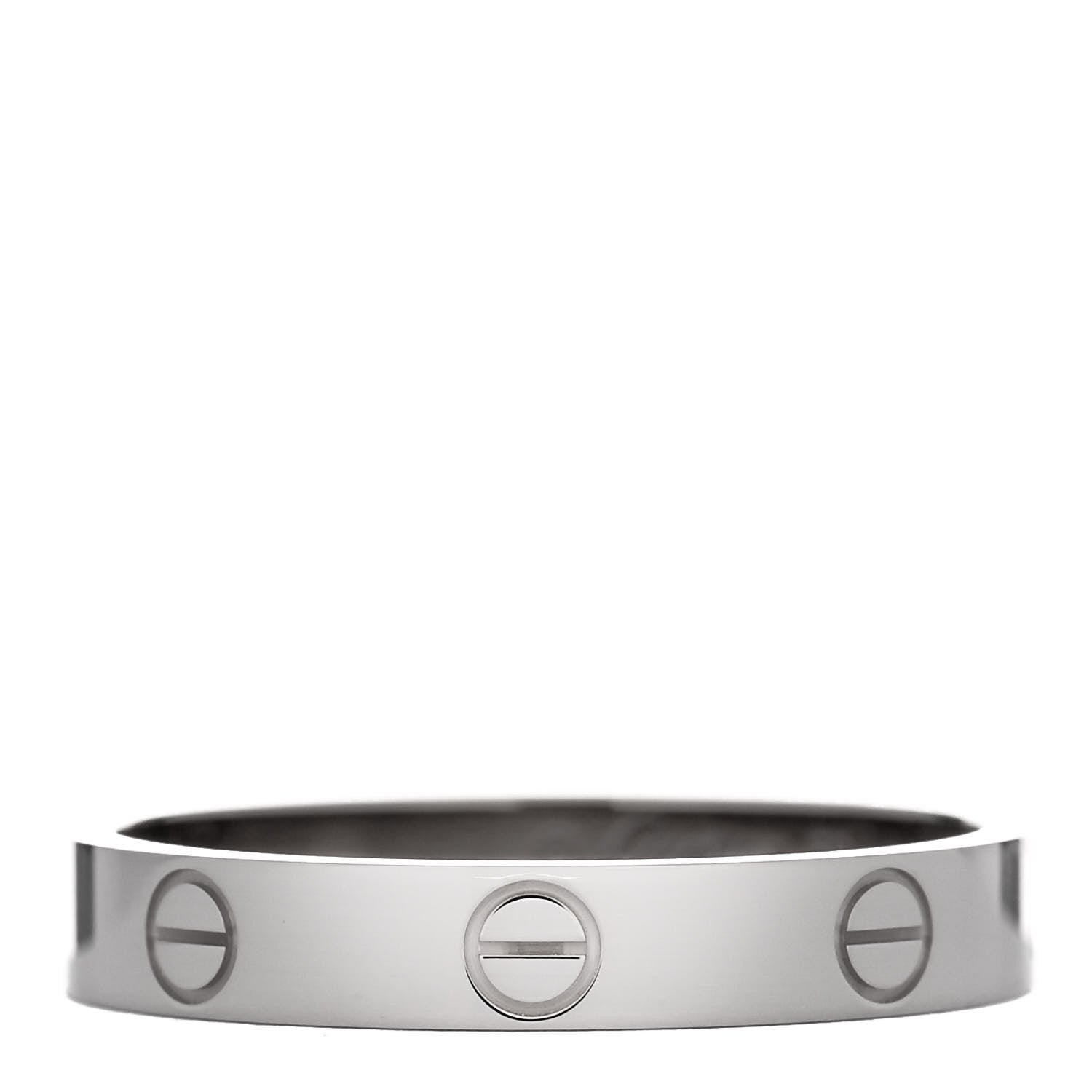Cartier 18K White Gold 3.5mm LOVE Wedding Band Ring 59 8.75 1 of 5