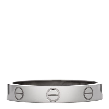 Cartier 18K White Gold 3.5mm LOVE Wedding Band Ring 59 8.75 1 of 5