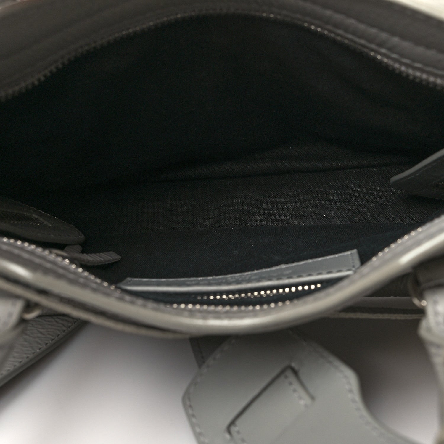 Balenciaga Matte Goatskin Rubber Covered Classic Hardware Mini City Gris Glace 6 of 14