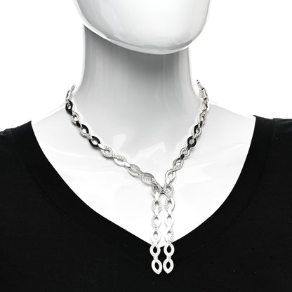 Cartier 18K White Gold Diamond Diadea Lariat Necklace 2 of 4