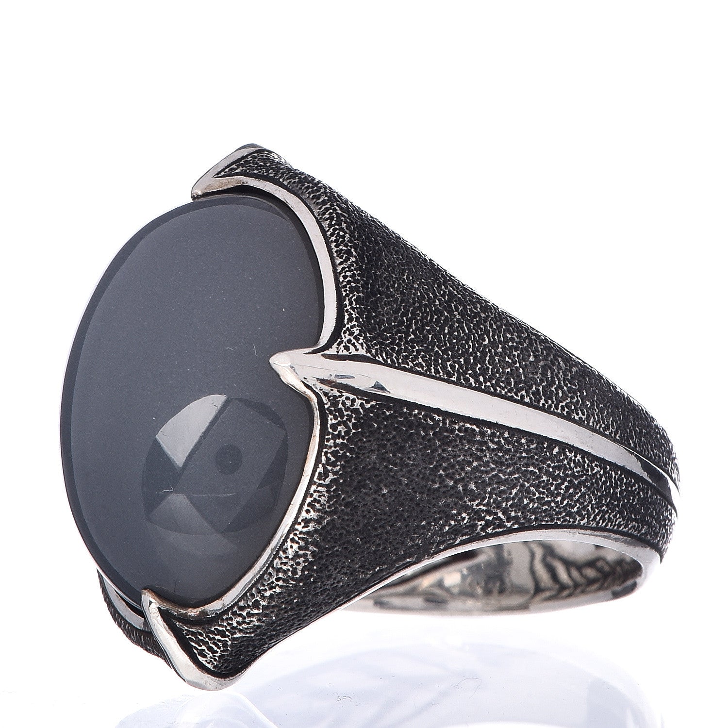 David Yurman Sterling Silver Moonstone Mens Oval Ring 60 9 3 of 5