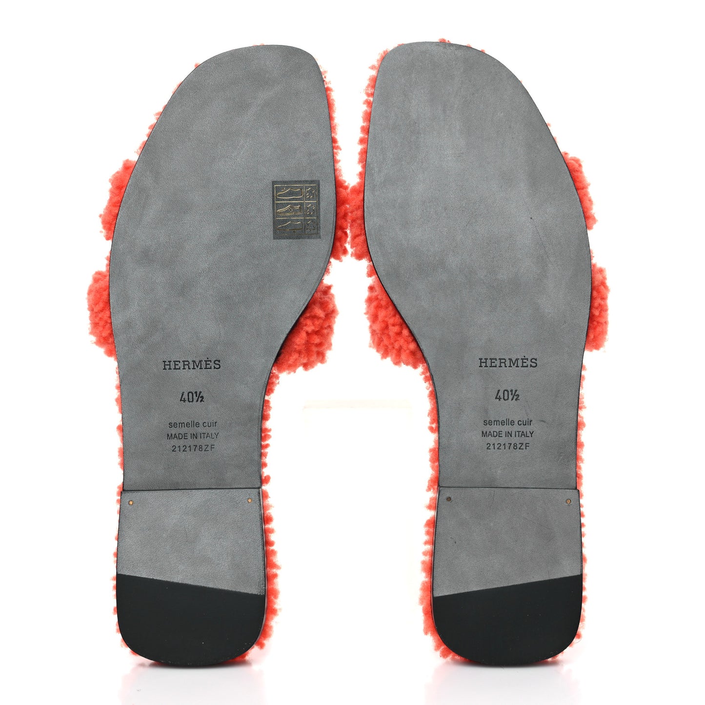 Woolskin Oran Sandals 40.5 Orange