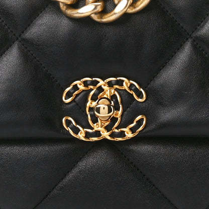 Chanel Lambskin Quilted Large Chanel 19 Flap Black 8 of 10
