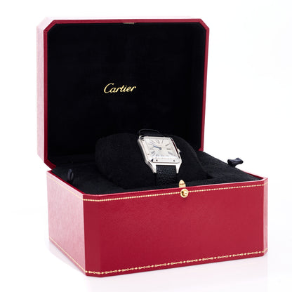 Cartier Stainless Steel Calfskin 31.4mm Santos Dumont Quartz Watch 5 of 5