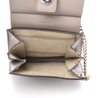 Chloe Suede Calfskin Mini Faye Bracelet Bag Motty Grey 5 of 13