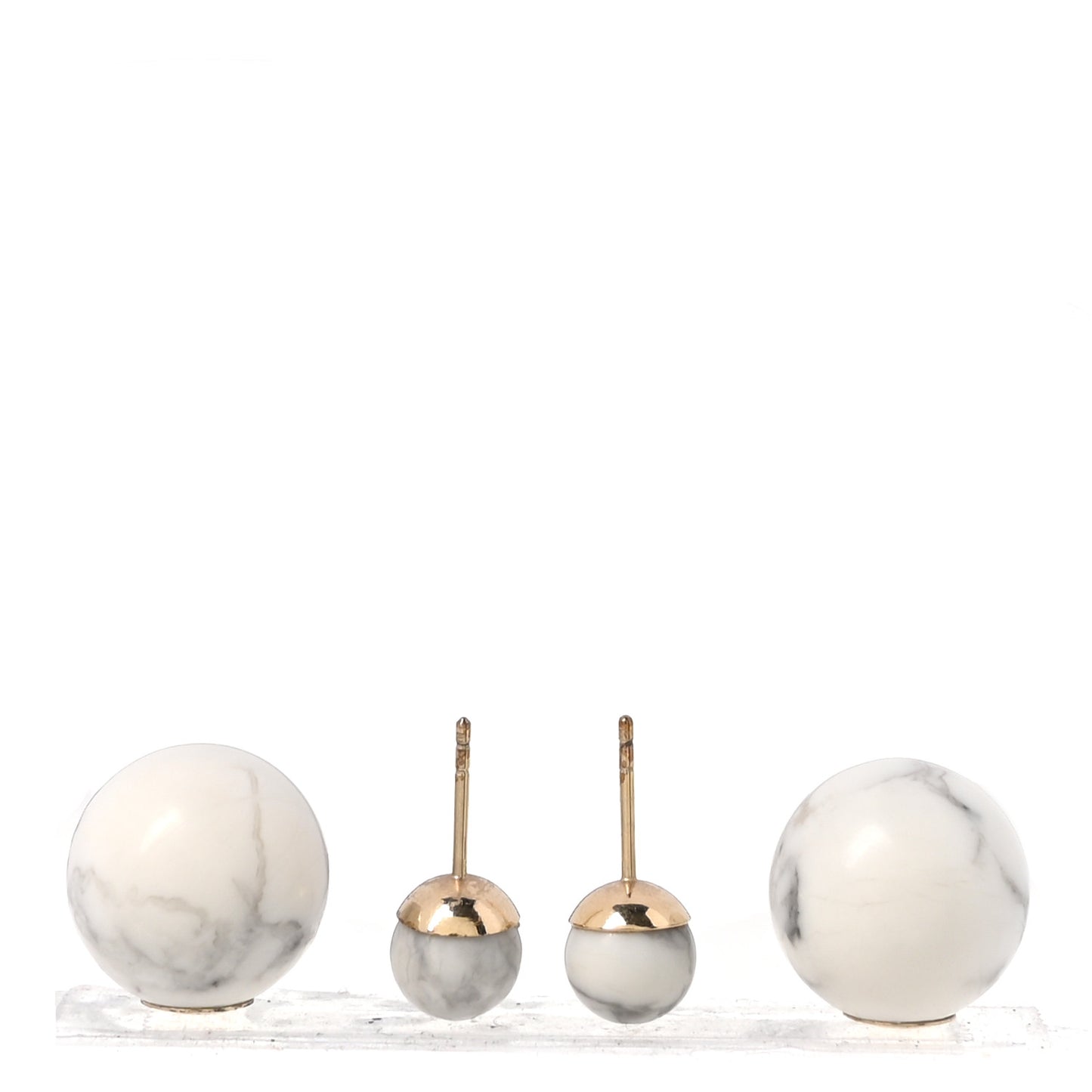 Palladium Mise En Dior Tribal Earrings White