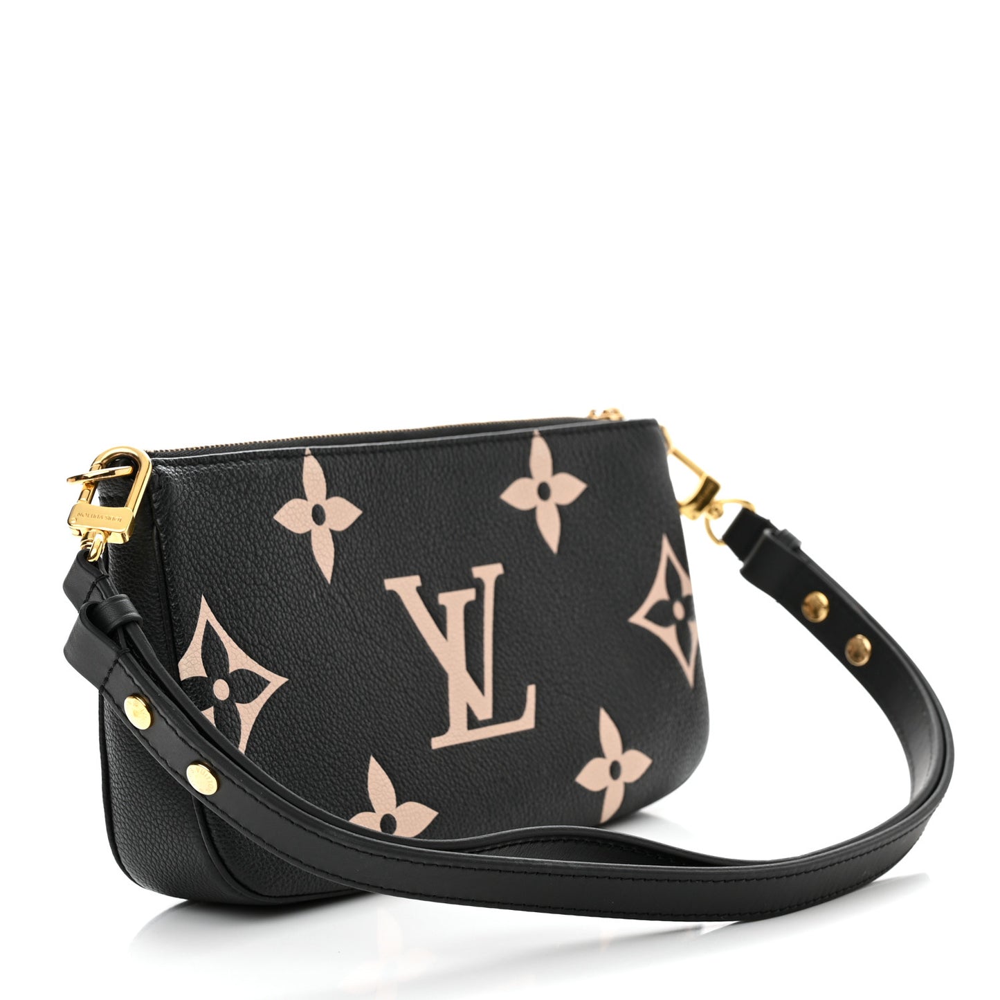 Empreinte Monogram Giant Multi Pochette Accessories Large Pochette Black Beige