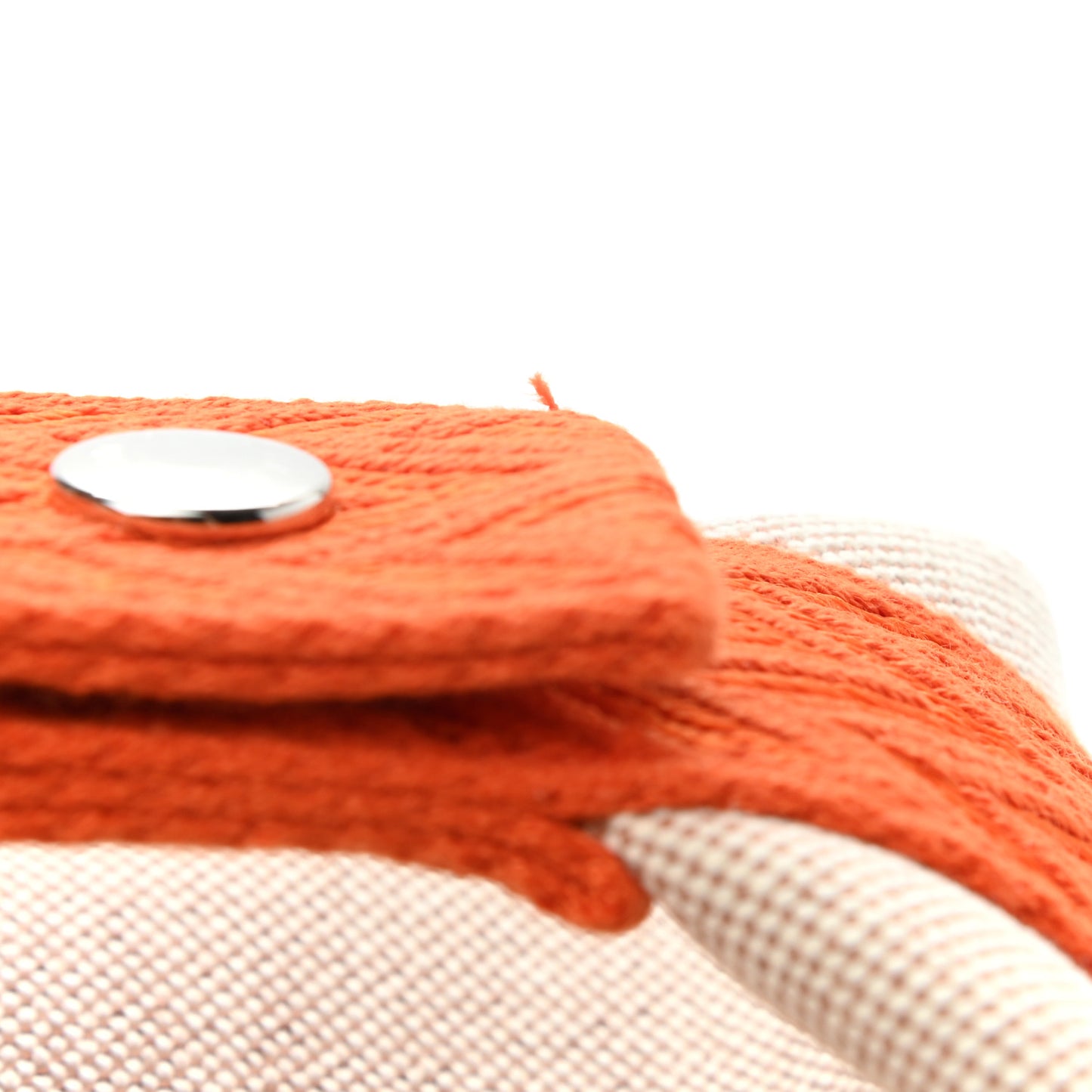 Canvas Small Bride-A-Brac Pouch Natural Orange