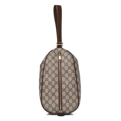 Gucci GG Supreme Monogram Wristlet Brown 1 of 4