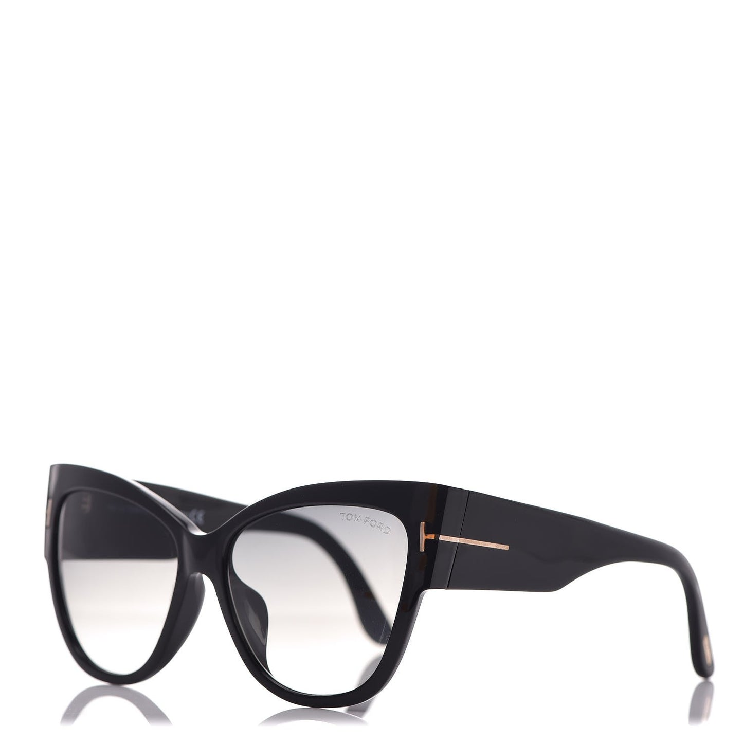 Acetate Anoushka Cat Eye Sunglasses TF371 Black