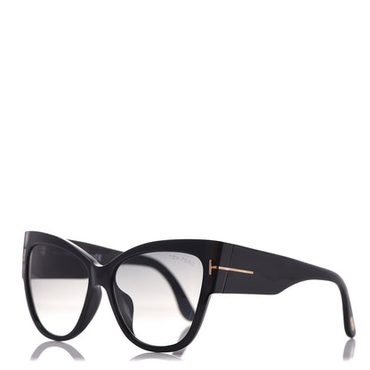 Tom Ford Acetate Anoushka Cat Eye Sunglasses TF371 Black 1 of 7