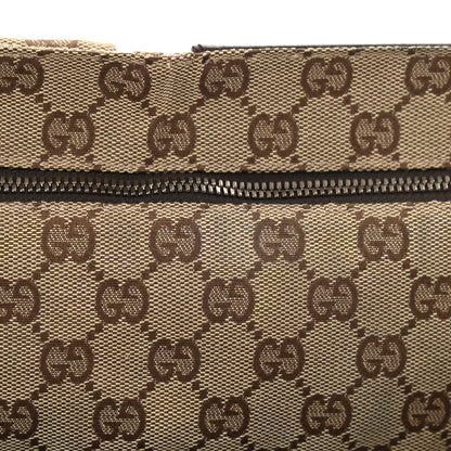 Gucci GG Monogram Web Double Pocket Belt Bag Dark Brown 12 of 12