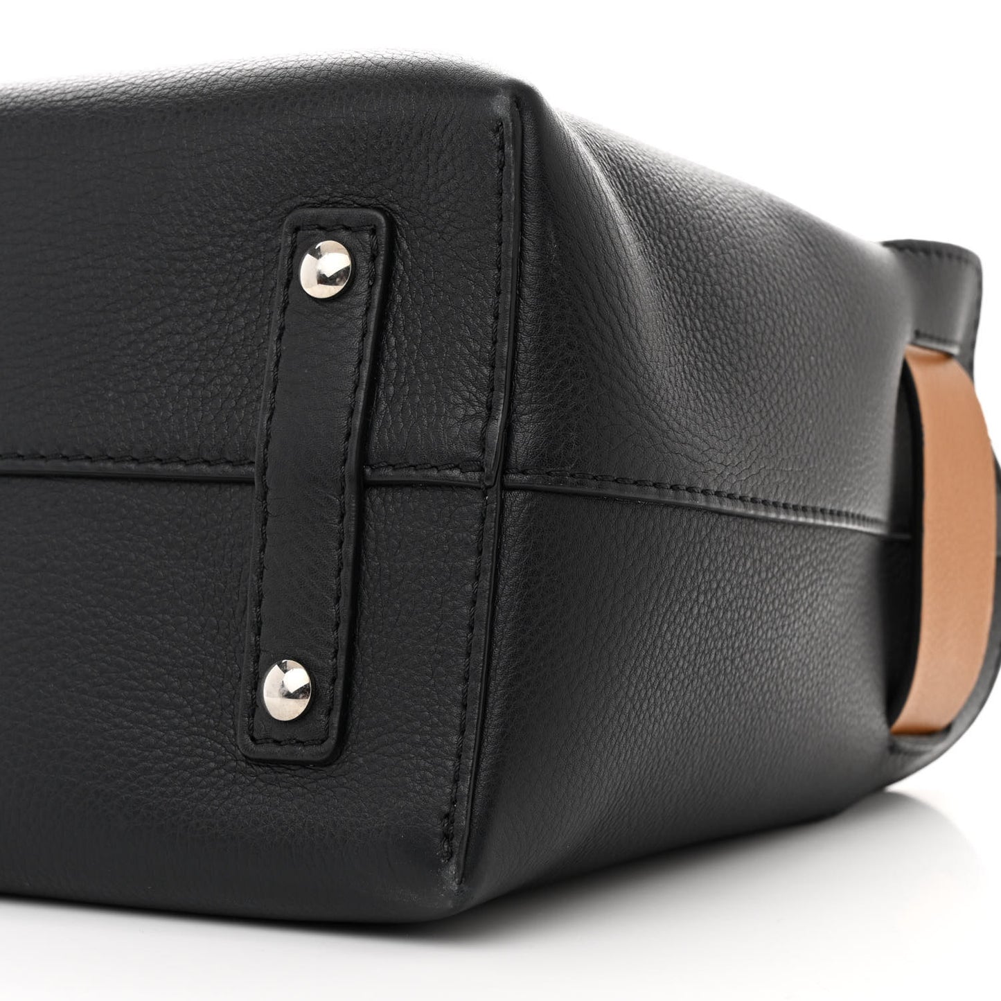 Soft Grain Calfskin Small Belt Bag Black