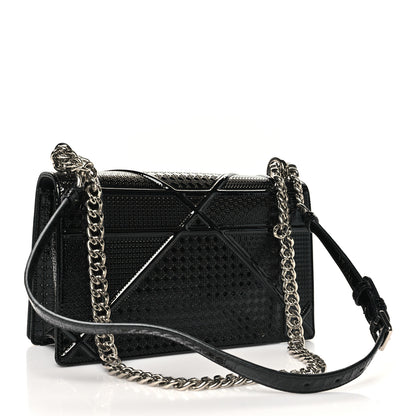 Christian Dior Patent Micro-Cannage Medium Diorama Flap Bag Onyx Black 3 of 10