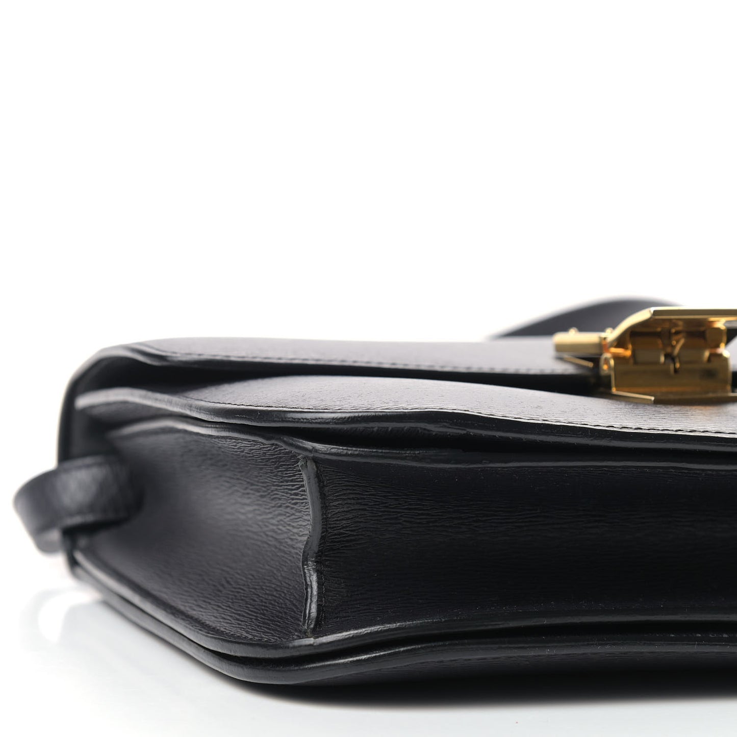 Liege Calfskin Medium Classic Box Flap Bag Black