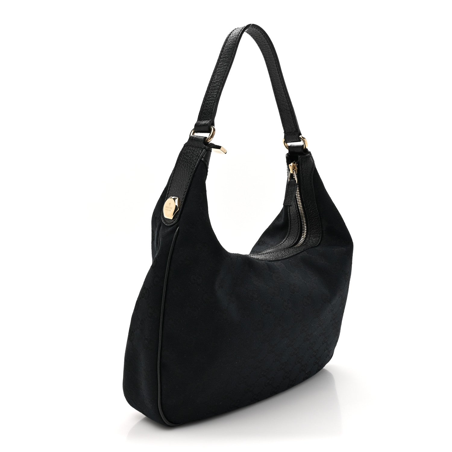 Gucci Monogram Medium Charmy Hobo Black 3 of 10