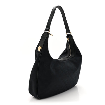 Gucci Monogram Medium Charmy Hobo Black 3 of 10