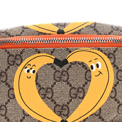 Gucci GG Supreme Monogram Banana Childrens Belt Bag Beige Ebony Multicolor Carrot Orange 8 of 11