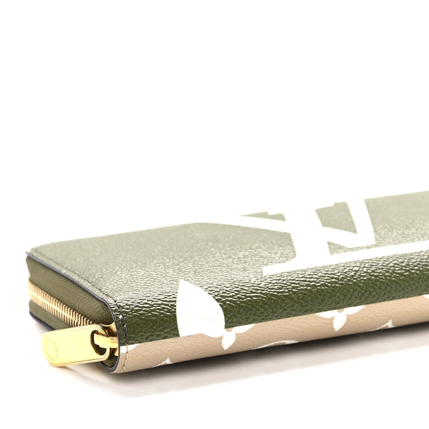 Louis Vuitton Monogram Giant Zippy Wallet Kaki White 14 of 18
