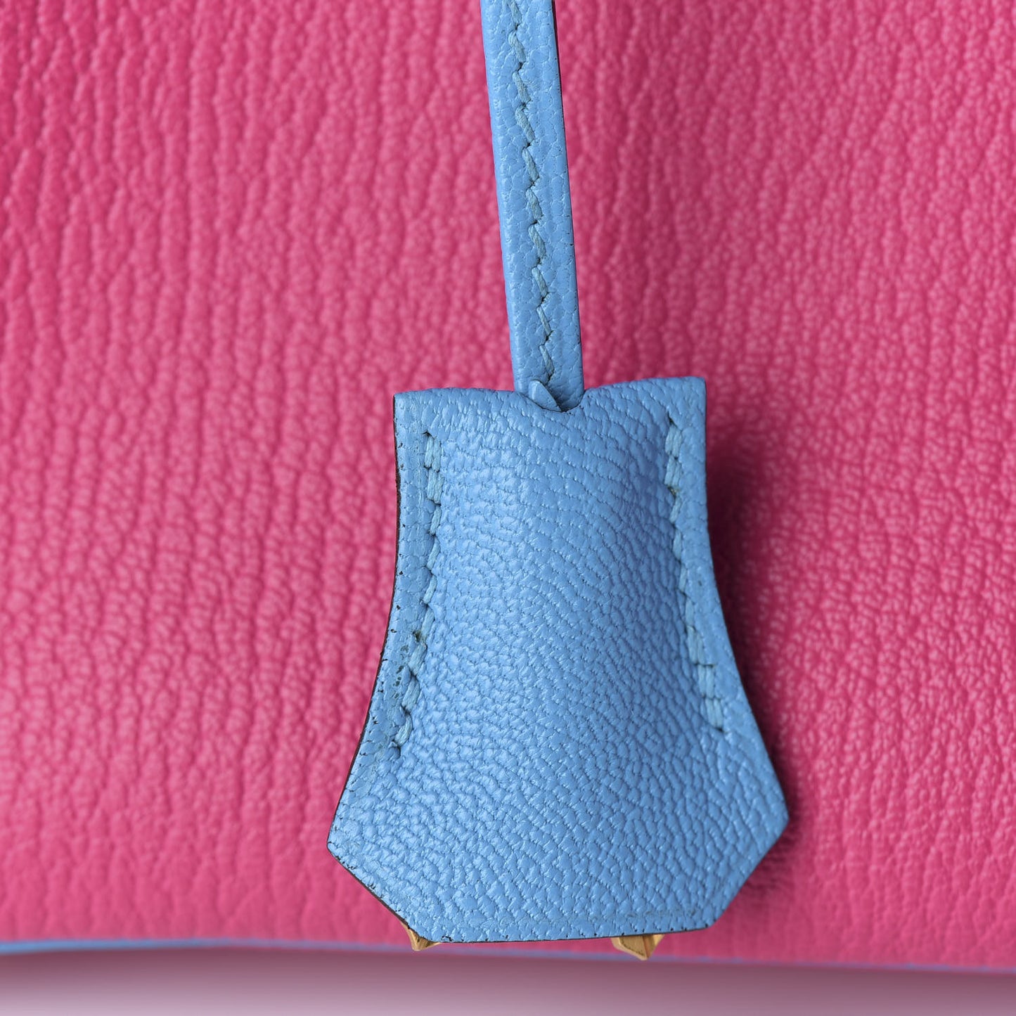 Chevre Mysore Horseshoe Birkin 30 Rose Shocking Celeste